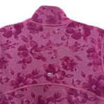 Lululemon  Maroon Floral Special Edition Define Jacket Flocked Dark Adobe Sz 6 Photo 4