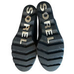 Sorel Joanie II Slide Sandal Black Suede Wedge Slip On Womens 9 Photo 5