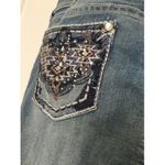 Wallflower Women's Juniors Blue Capri Jeans Zip Button Size 9 Photo 10