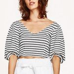 ZARA Crop Top Puff Sleeves Photo 0