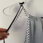 New York And Company  Black and White Polka Dot Tank Top Photo 5