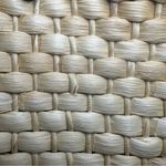 Rattan Straw Woven Shoulder Bag with Embroidery. Tan Photo 4