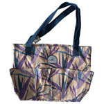 Salt Life New  Utopia Beach Tote Purple Blue Cream Birds of Paradise Pockets Photo 0