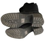 Zodiac Aussie Over the Knee Boots Black Sueded Buckle Heel Round Toe Size 9 Photo 1