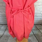 Mexican Embroidered Coral Floral Caftan Shift Oaxacan Peasant Boho Dress XL NWOT Orange Photo 13