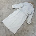 L.L. Bean Women’s Long Trench Coat Classic Double Breasted Belted in Beige SP Gray Size undefined Photo 7