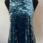 Arizona Jeans Velvet Sleeveless Top in crushed Blue medium Photo 0