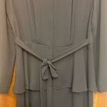 Liz Claiborne  LIZ NOW Navy Long Sleeve Vintage Peplum Top Dress Photo 6