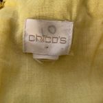 Chico's Yellow Lace Embroidered Long Sleeve Dress Photo 5