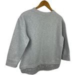 J.Crew Heather Gray Sequin Trim Boxy Fit Sweatshirt Size Small B7027 Photo 10