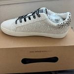 Vintage Havana NEW  Mikeyla Glitter Leather, Fur Sneakers Tennis Shoes White 6.5 Photo 1