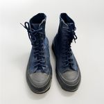 Jeffrey Campbell  Women Hikes Blue Canvas Festival Platform Combat Boots size 8.5 Photo 2