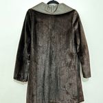Mink fur leather collared coat winter medium or small Photo 6