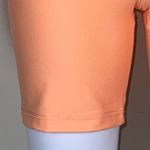 We Wore What  Solid Lace Up Biker in Peach Cobbler Photo 2