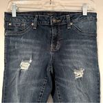 Jessica Simpson Women’s Kiss Me Ankle Skinny Dark Washed Distressed Jeans Sz 28 Photo 1