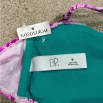BP Nordstrom  strapless purple and blue floral bikini top in size medium Photo 2