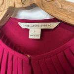 Diane Von Furstenberg  Silk Shirt Dress Sz 2 Belt Tie Photo 7