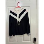 Faherty NWT Women's Varsity Blues White Throwback Sweater Hoodie Size Small Photo 3