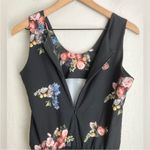 ALBION FIT Albion Rose Floral Tank Jumpsuit Size Small Black Multicolor Photo 13