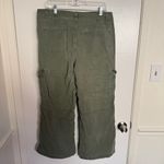 American Eagle  Outfitters Women's Green 14S High Rise Baggy Wide Leg Cargo Pants Photo 4