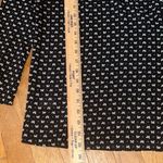 Ann Taylor  Factory Black White Green Bows Patterned Button‎ Down Shirt Bow tie Photo 8