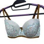 Victoria's Secret Victoria’s Secret Dream Angel Lined Bra Demi Lace Toile Pastel Bra 34DDD Photo 0