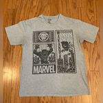 Marvel - Black Panther, gray and black short sleeve top Size L Photo 0