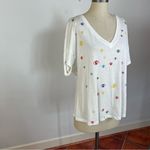 Michael Lauren  V Neck Eye Short Sleeve Tee Photo 1