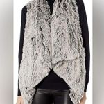 Democracy  Silver Gray Faux Fur Vest Size Small Photo 0