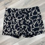 Banana Republic  Floral Embroidered Chino Shorts Black Tan 10 Photo 2