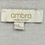 Ambra Italy Floral Print Silk Blend Top Oversized Kaftan Blouse Size L White Size L Photo 4