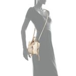 Kooba Leather Handbag Bag Stone Logo New NWT Womens Cross body Beige Mini Everet Photo 1