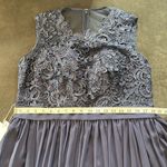 Women’s Blue Full Length Sleeveless Chiffon Bridesmaid Dress Zip Up Size 16 NEW Photo 8