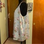 EXPRESS light green floral v-neck tank top size XL lace feminine Photo 3