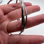 Guess Vintage  Logo Spell Out Triple Link Bangle‎ Bracelet Silver delicate rocker Photo 2