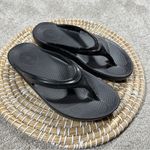 Oofos OOlala Sandal Flip Flops Thongs Lightweight Recovery Footwear in Black 7 Photo 0
