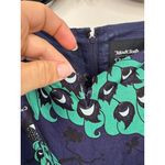 Modcloth  DuPenny Peacock Print Tea Length Dress Size 8 Fit Flare Small FLAW Photo 12