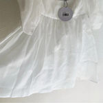 Princess Polly Alaya Shimmery White Mini Dress Sz 6 NWT Photo 3