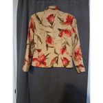 Coldwater Creek Coral Floral Blazer, Women's PS, Beaded Beach Blazer, Tropical Photo 1