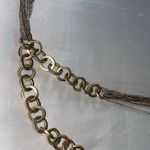Talbots Vintage signed  Gold Silver Multi Strand 30” Layered Necklace Photo 7