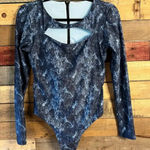 Phax‎ Blue Lovely Long Sleeve Rash Guard Size Large Photo 0