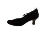 Paul Green  Black Suede Ankle Strap Kitten Heel Size 9 Photo 1