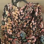 Ted Baker ππ Hendria Ruffled Crepe Mini Dress ~ Black Floral Print 4-6 US NWT Photo 14