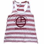 Budweiser Made in America Sleeveless Striped Racerback Tank Top Small Photo 0