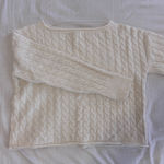 Aeropostale Off-The-Shoulder Cable Knit Sweater Photo 0