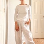 Charter Club  White Long Sleeve Top Photo 3