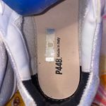 P448  sliver & snakeskin sneakers Photo 4