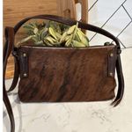 Sergio’s Collection cow hide fur leather western ranch brown crossbody Photo 5