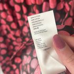 Free People  Jodie Printed Tunic Small Chocolate Pink Dot Flowy Oversized Photo 7