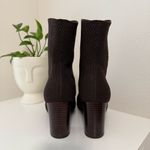 BORN Meggs Brown Sock Boots Pull Photo 8